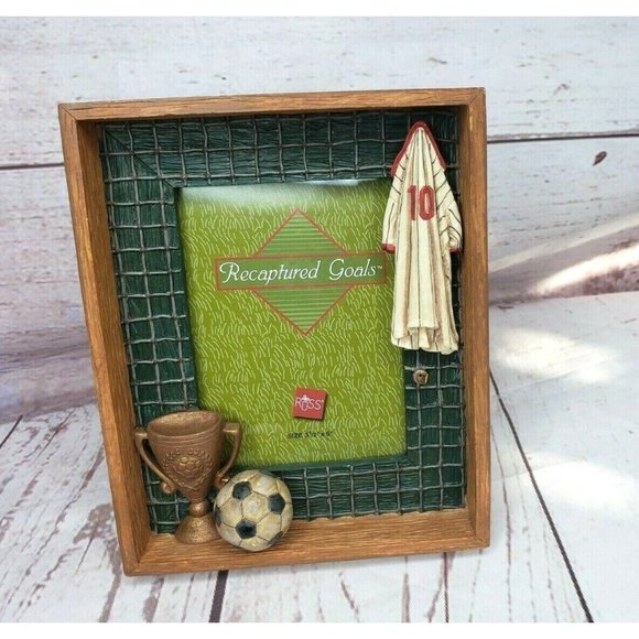 Russ Berrie & Co. | Accents | Vintage Kids Ceramic Soccer Picture Frame ...